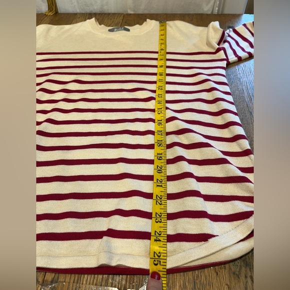 MARLED Burgundy Striped Sweater - M - Picture 6 of 8
